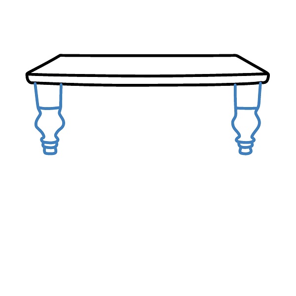 Hướng dẫn vẽ một cái bàn cổ điển. - Bước 3