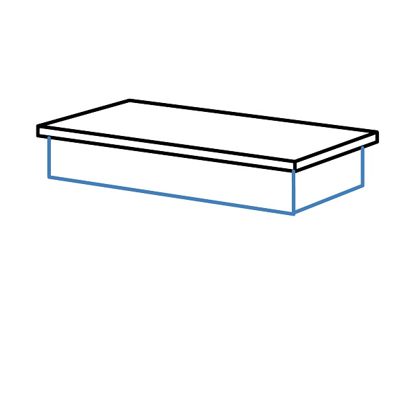 Hướng dẫn vẽ một cái bàn học. - Bước 3