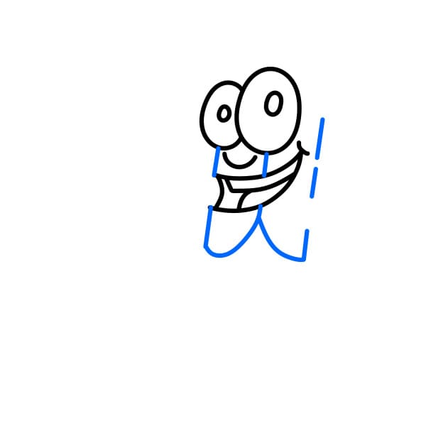 Hướng dẫn vẽ cái bút chì ngộ nghĩnh - Bước 3