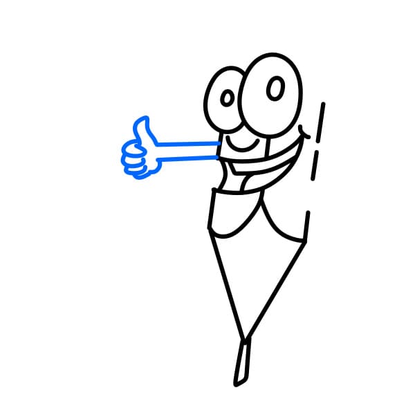 Hướng dẫn vẽ cái bút chì ngộ nghĩnh - Bước 5