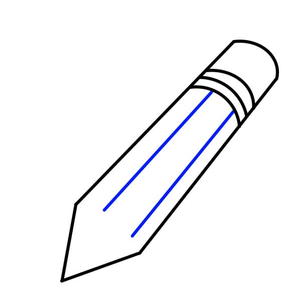 Hướng dẫn vẽ cây bút đơn giản - Bước 4