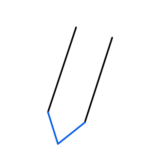 Hướng dẫn vẽ chiếc bút chì có tẩy hình tròn - Bước 2