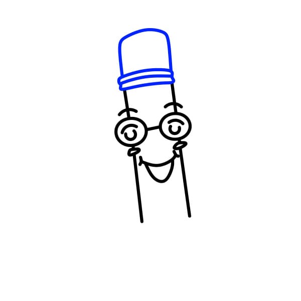 Hướng dẫn vẽ cái bút chì thú vị - Bước 5