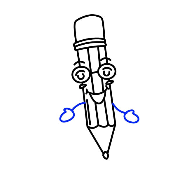 Hướng dẫn vẽ cái bút chì thú vị - Bước 8