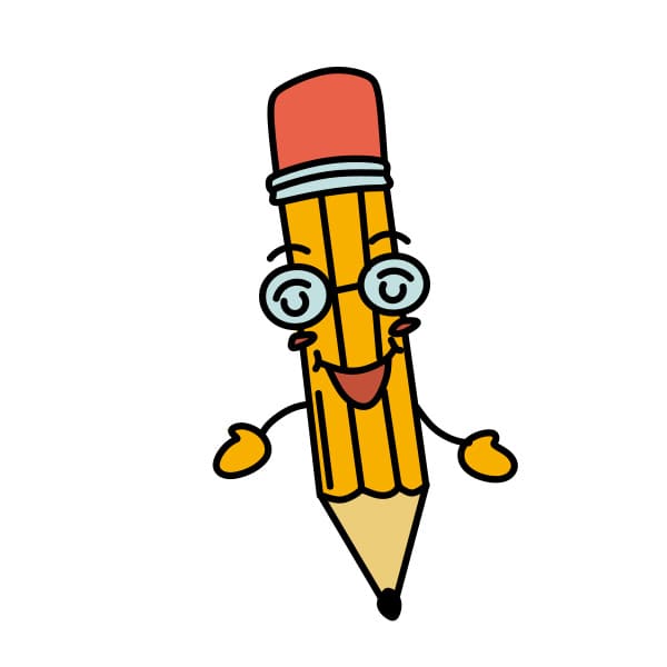 Hướng dẫn vẽ cái bút chì thú vị