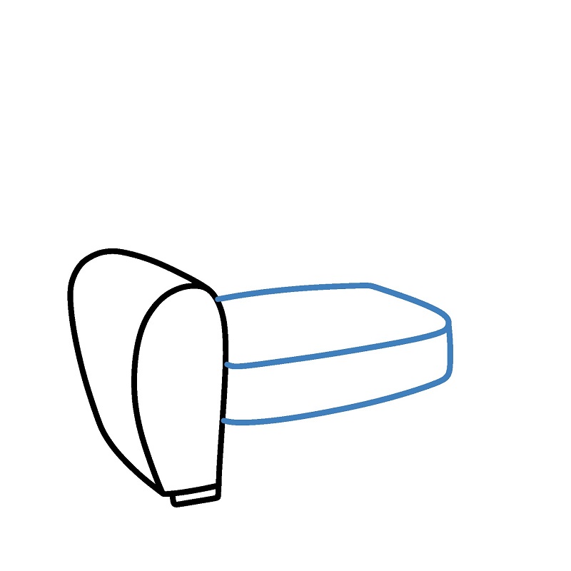 Hướng dẫn vẽ chiếc ghế sofa. - Bước 2