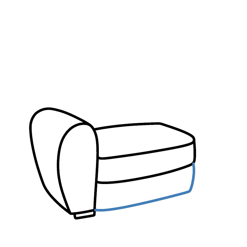 Hướng dẫn vẽ chiếc ghế sofa. - Bước 3