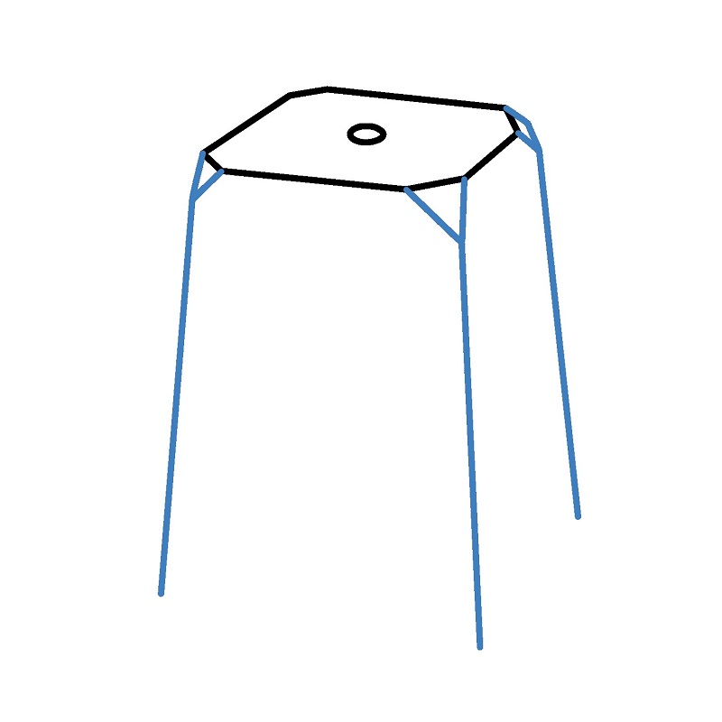 Hướng dẫn vẽ chiếc ghế nhựa. - Bước 2