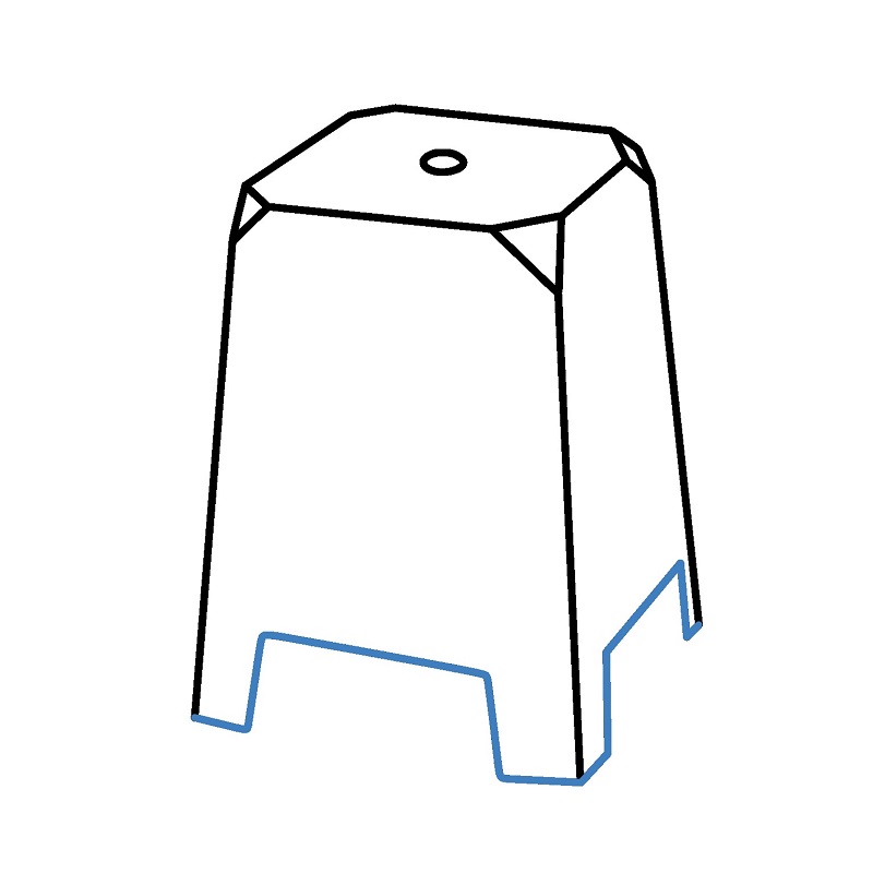 Hướng dẫn vẽ chiếc ghế nhựa. - Bước 3