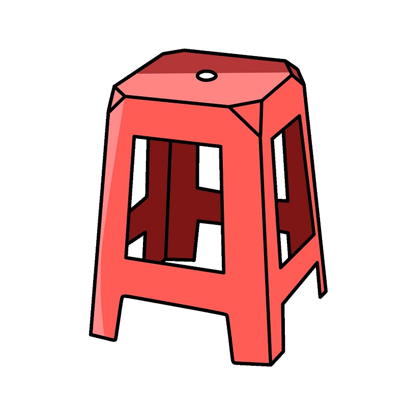 Hướng dẫn vẽ chiếc ghế nhựa.