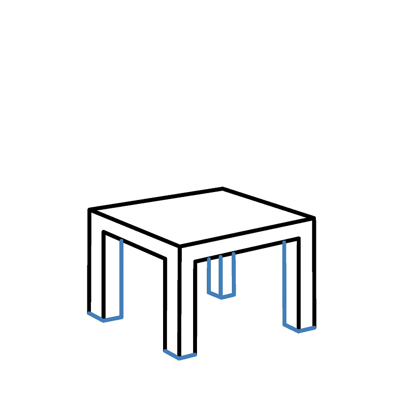 Hướng dẫn vẽ chiếc ghế gỗ đơn giản. - Bước 4