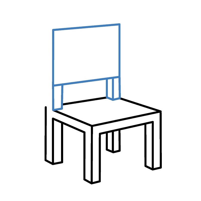 Hướng dẫn vẽ chiếc ghế gỗ đơn giản. - Bước 5