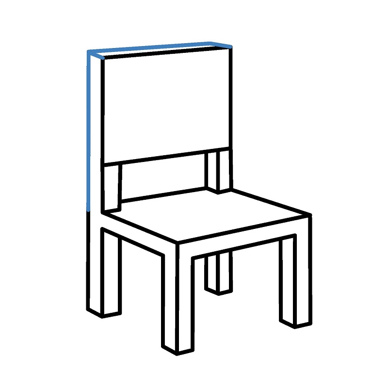 Hướng dẫn vẽ chiếc ghế gỗ đơn giản. - Bước 6