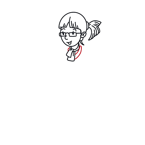 Hướng dẫn vẽ cô giáo đáng yêu cho bé - Bước 10