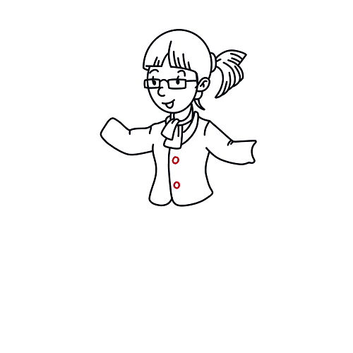 Hướng dẫn vẽ cô giáo đáng yêu cho bé - Bước 14