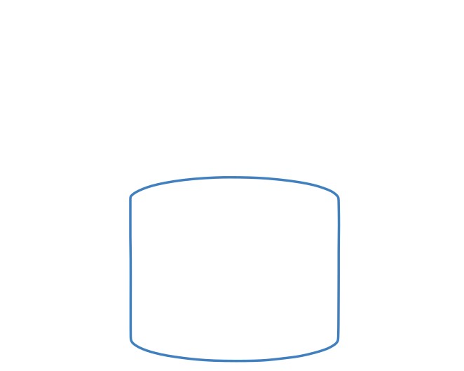 Hướng dẫn vẽ chiếc mũ tốt nghiệp màu đen viền vàng. - Bước 1