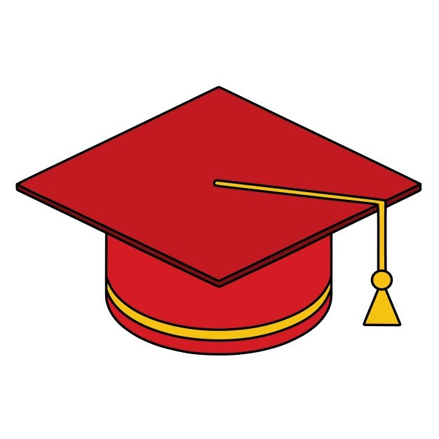 Hướng dẫn vẽ mũ tốt nghiệp màu đỏ cực đẹp. - Bước 8