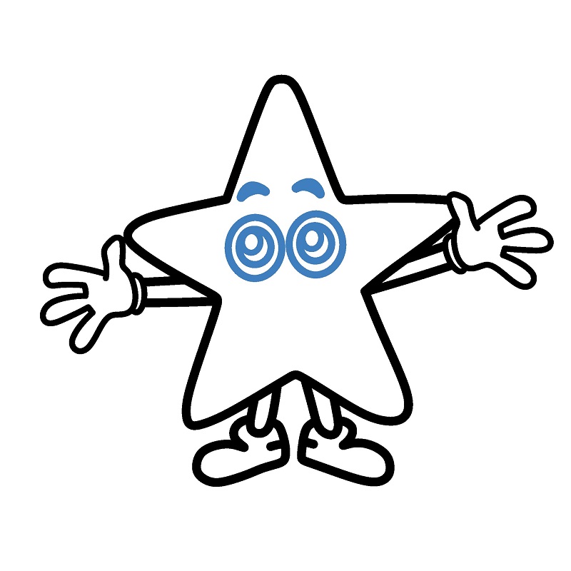 Hướng dẫn vẽ một ngôi sao hoạt hình đáng yêu. - Bước 7