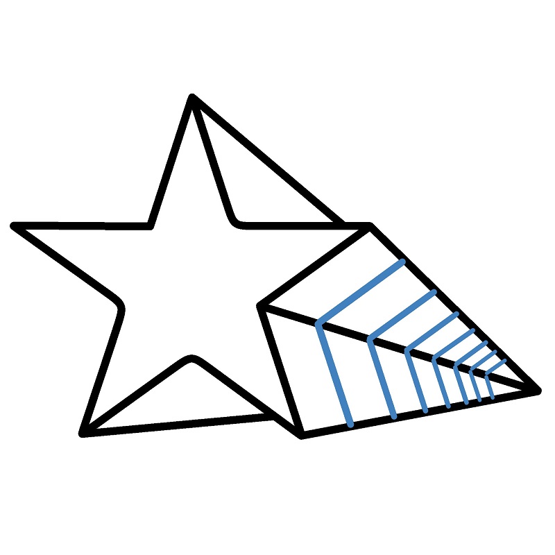 Hướng dẫn vẽ một ngôi sao 3D. - Bước 5