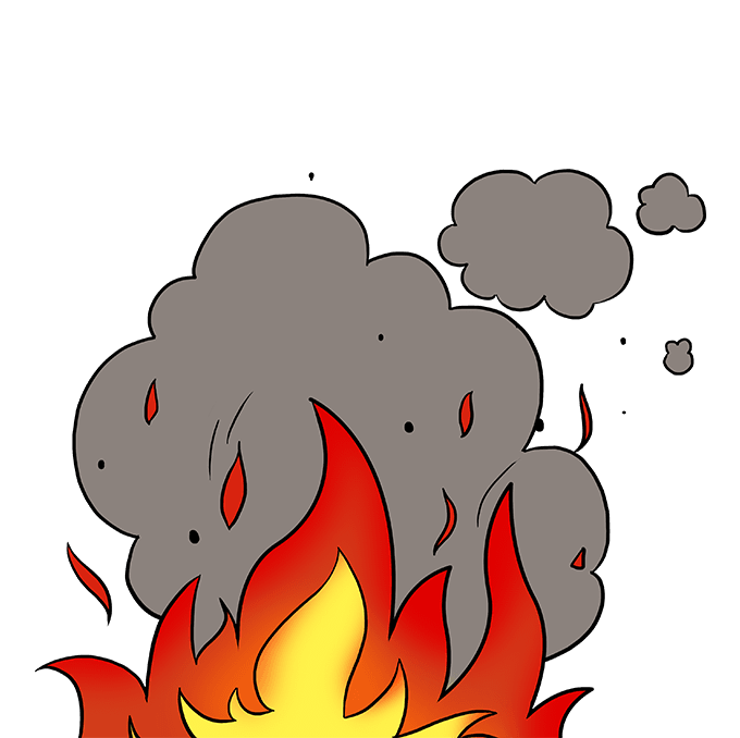 Cách vẽ ngọn lửa