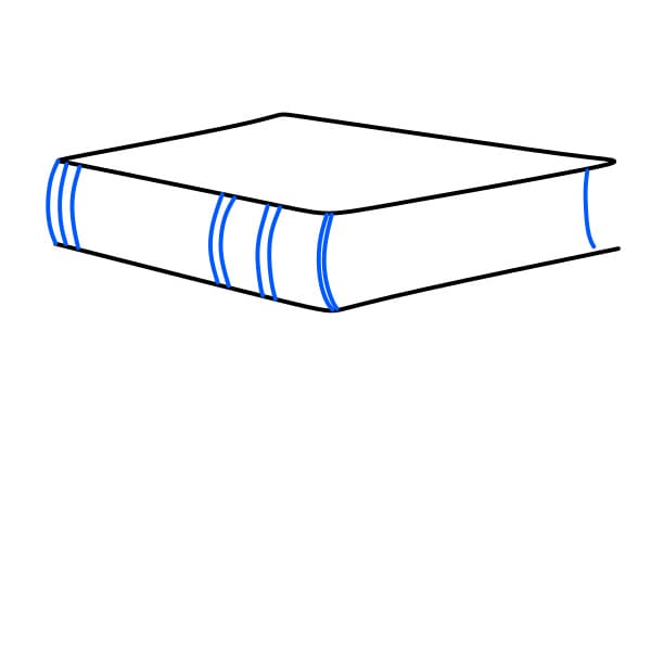 Hướng dẫn vẽ một chồng sách - Bước 3