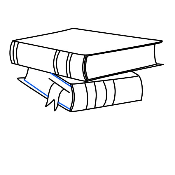 Hướng dẫn vẽ một chồng sách - Bước 7