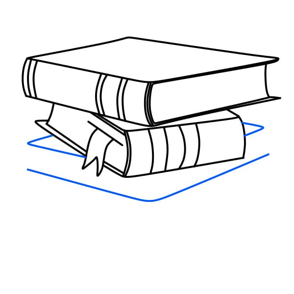 Hướng dẫn vẽ một chồng sách - Bước 8