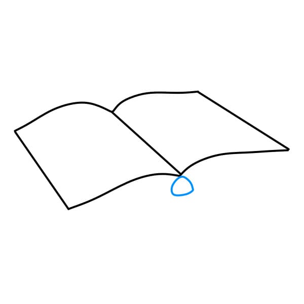 Hướng dẫn vẽ quyển sách đơn giản - Bước 3