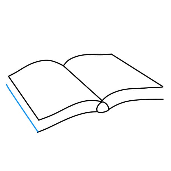 Hướng dẫn vẽ quyển sách đơn giản - Bước 5