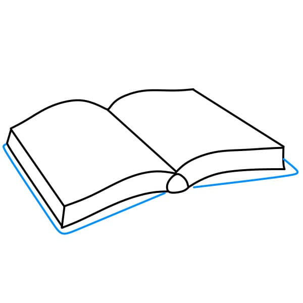 Hướng dẫn vẽ quyển sách đơn giản - Bước 6