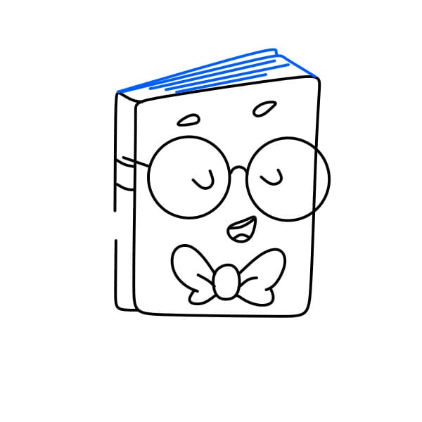 Hướng dẫn vẽ quyển sách biết nói - Bước 7