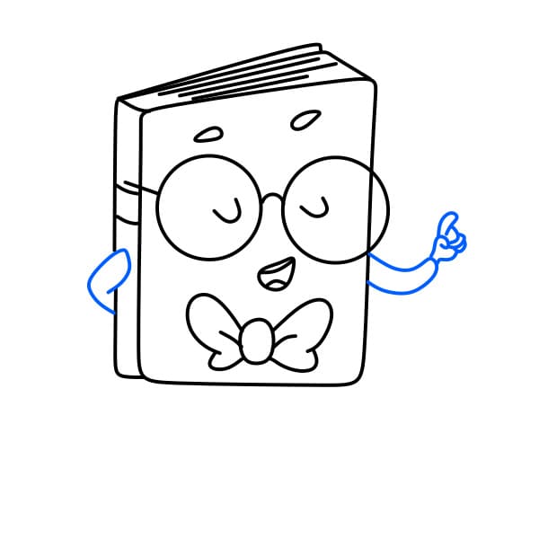 Hướng dẫn vẽ quyển sách biết nói - Bước 8