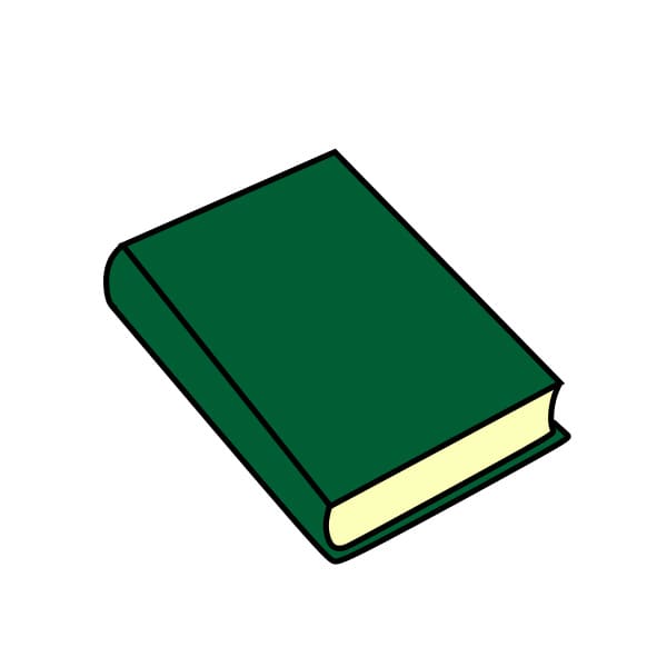 Hướng dẫn vẽ quyển sách đơn giản - Bước 4