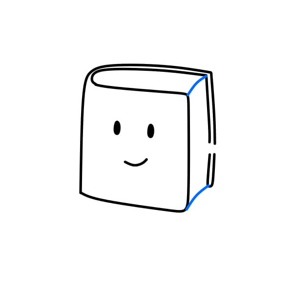 Hướng dẫn vẽ quyển sách thân thiện - Bước 3