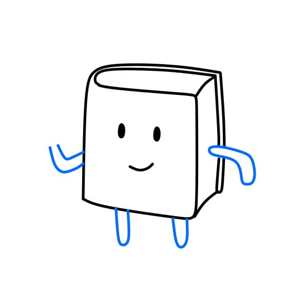 Hướng dẫn vẽ quyển sách thân thiện - Bước 4