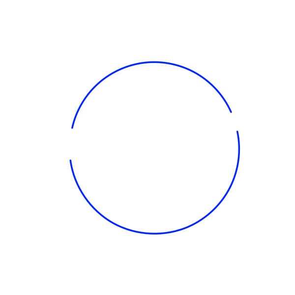 Hướng dẫn vẽ trái đất xinh đẹp - Bước 1