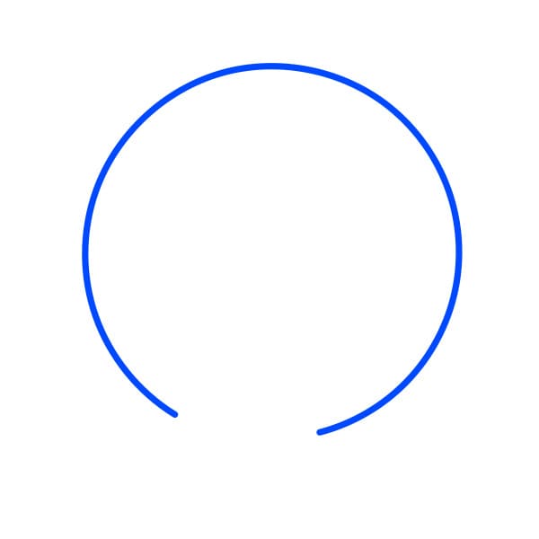 Hướng dẫn vẽ trái đất nằm trong bàn tay - Bước 1