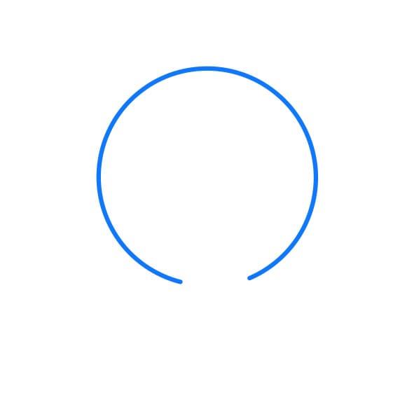 Hướng dẫn vẽ trái đất nằm trong bàn tay - Bước 1