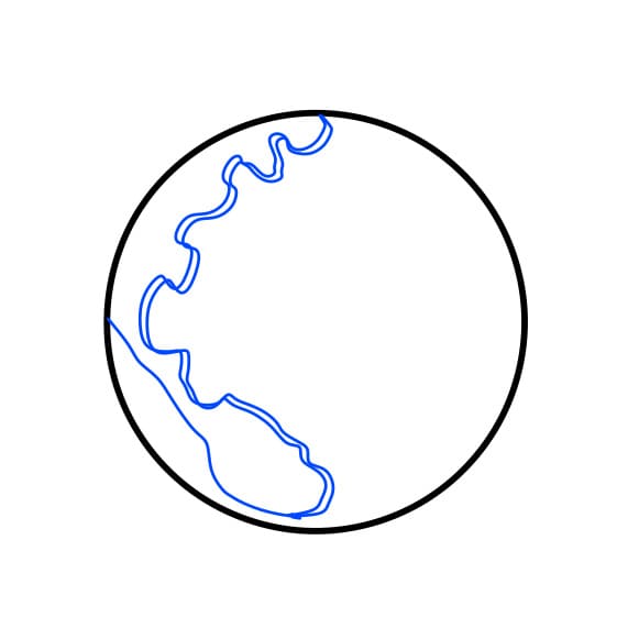 Hướng dẫn vẽ hệ sinh thái trên trái đất - Bước 2