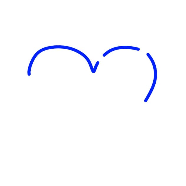 Hướng dẫn vẽ trái tim nghệ thuật - Bước 1