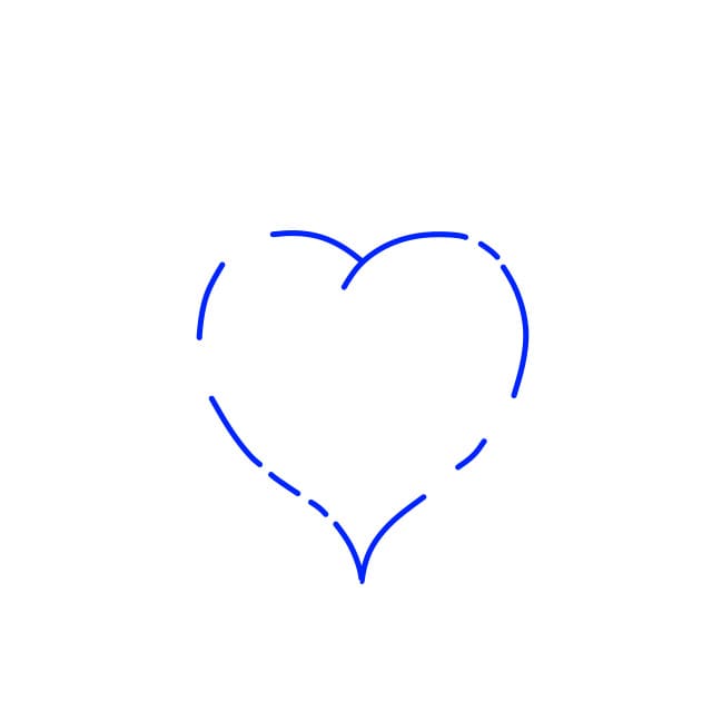 Hướng dẫn vẽ trái tim nghệ thuật - Bước 10