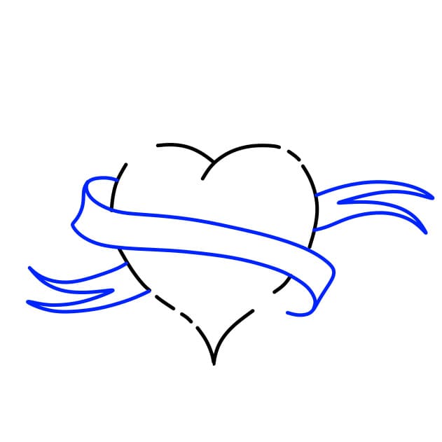 Hướng dẫn vẽ trái tim nghệ thuật - Bước 11