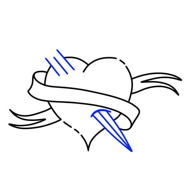 Hướng dẫn vẽ trái tim nghệ thuật - Bước 12