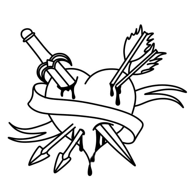 Hướng dẫn vẽ trái tim nghệ thuật - Bước 15