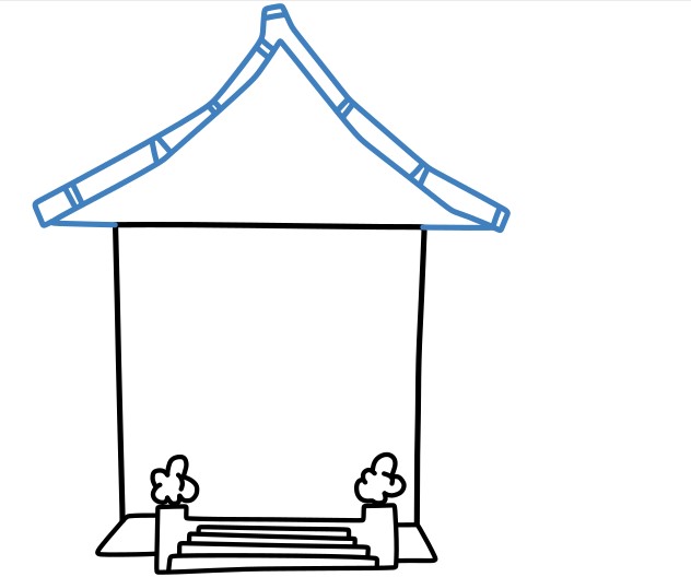 Hướng dẫn vẽ một ngôi trường học hiện đại. - Bước 5