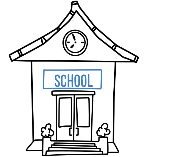 Hướng dẫn vẽ một ngôi trường học hiện đại. - Bước 8