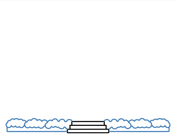 Hướng dẫn vẽ một trường học lớn. - Bước 2