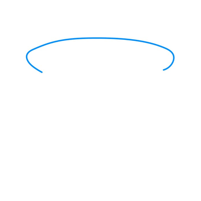 Hướng dẫn vẽ biểu tượng UFO - Bước 1