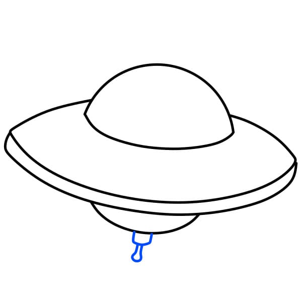 Hướng dẫn vẽ chiếc đĩa bay đơn giản - Bước 5