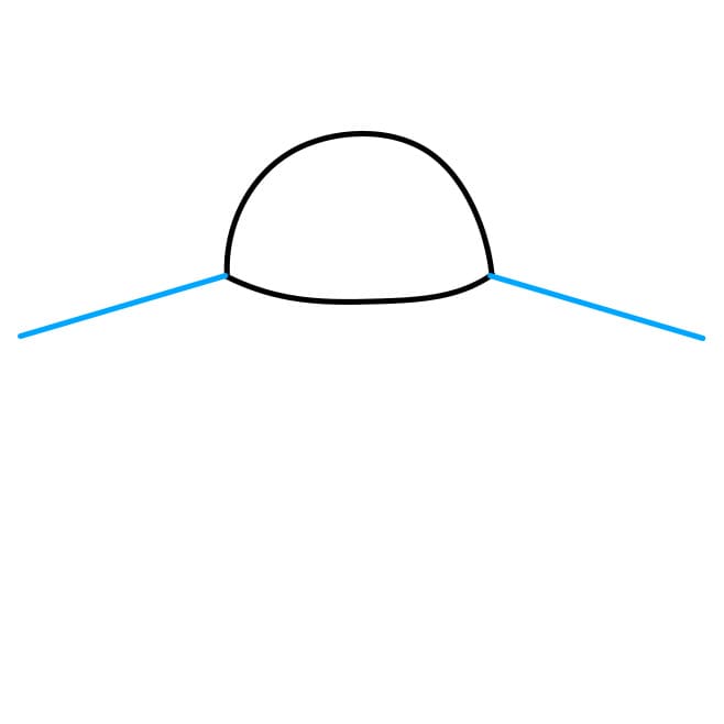 Hướng dẫn vẽ người ngoài hành tinh đang điều khiển đĩa bay - Bước 2